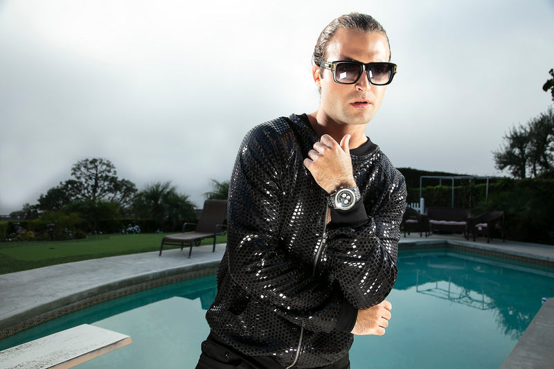 T8002 - Sequins Like Bomber Jacket